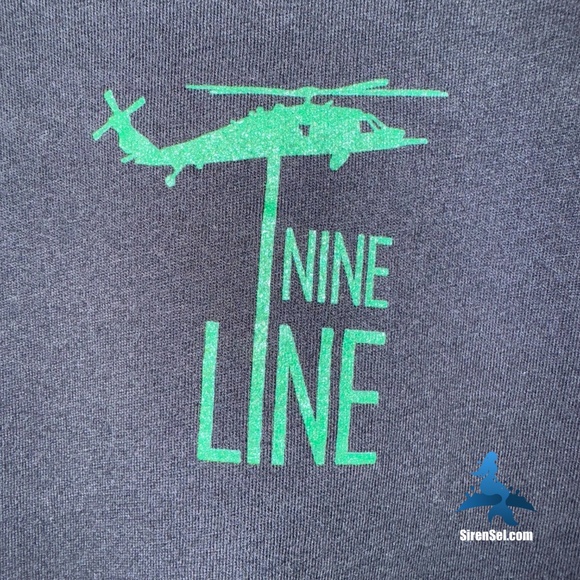 1177 Nine Line Graphic Tee – Jolly Green / “That Others May Live” – XL - Black - Picture 4 of 6